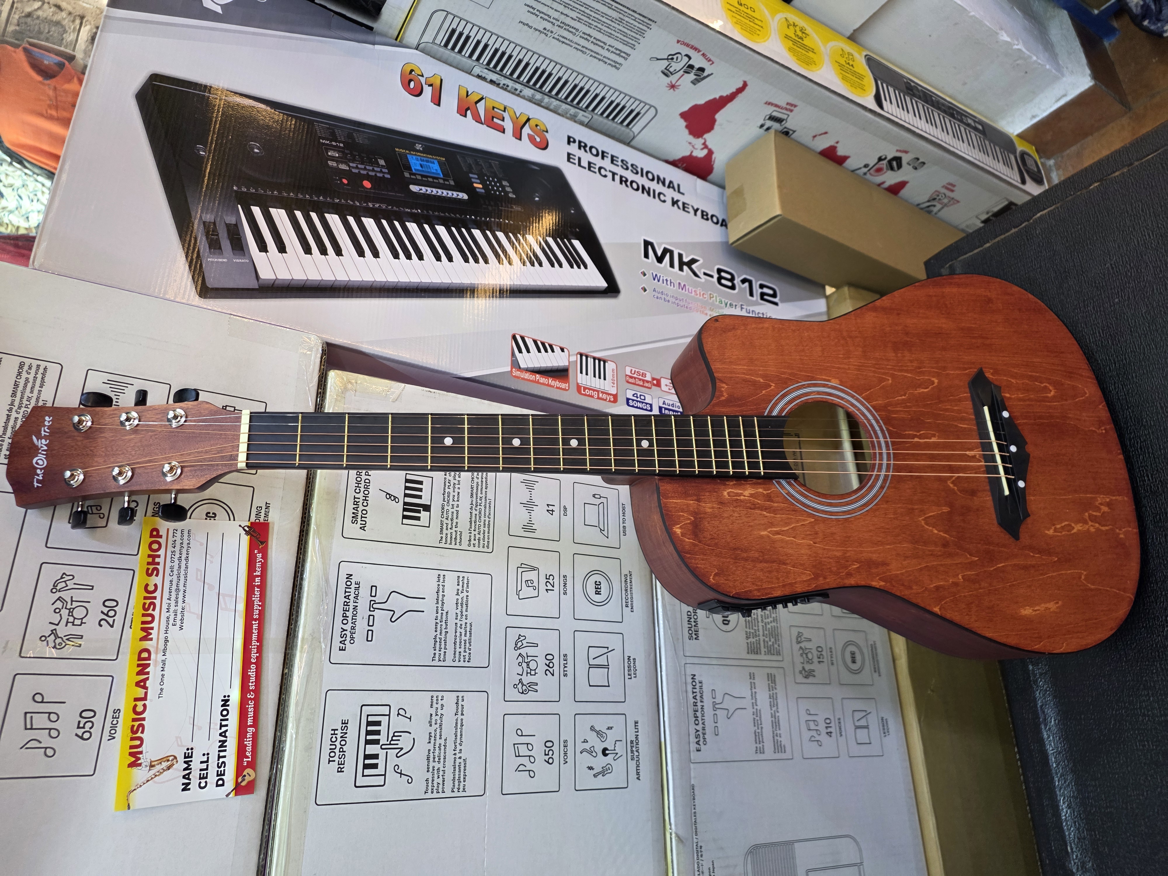 Matte Finish semi acoustic guitar